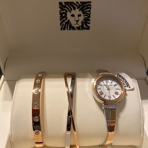 Anne Klein Watch & Bracelet Set
